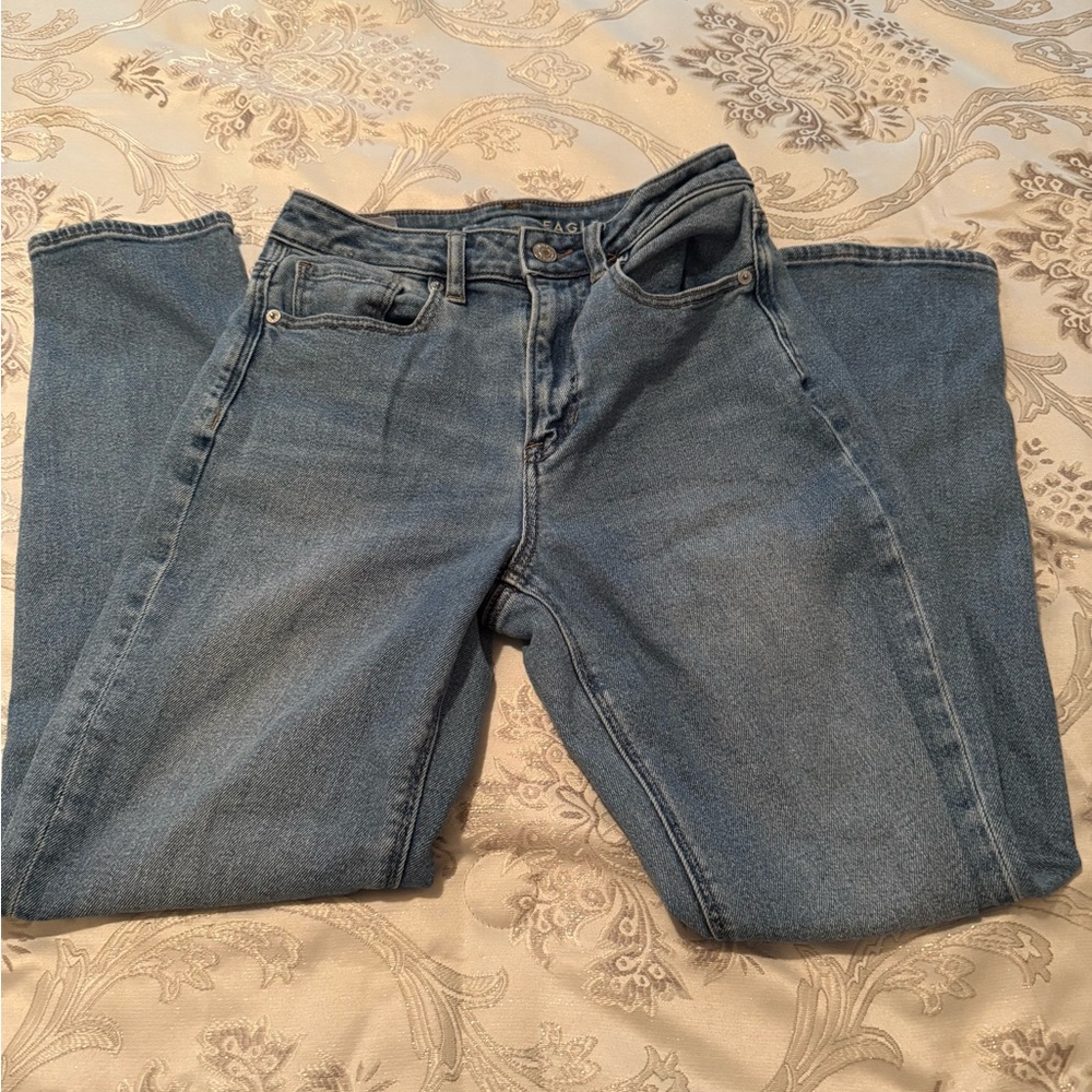 American Eagle Outfitters Blue Straight Leg Jeans